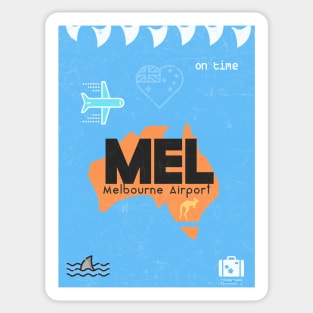 MEL Melbourne airport Sticker